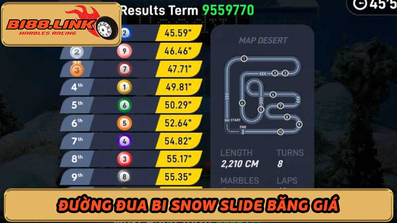 Đường đua bi Snow Slide qua ngọn núi băng giá hùng vĩ 