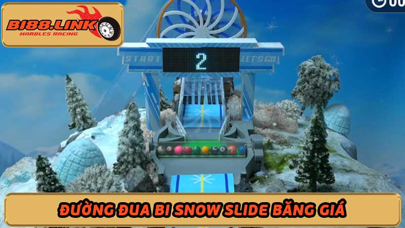 Đường đua bi Snow Slide qua ngọn núi băng giá hùng vĩ 